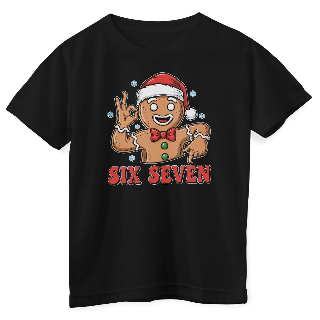 Six Seven Gingerbread Kids Tee