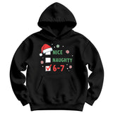 Nice - Naughty - Six Seven Kids Hoodie