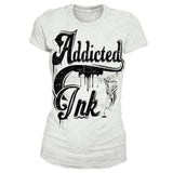 Addicted To Ink Girly T-Shirt