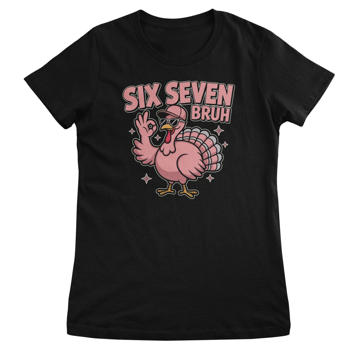 Six Seven Pink Turkey Girly Top