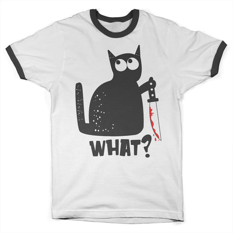 Cat Say What Ringer Tee