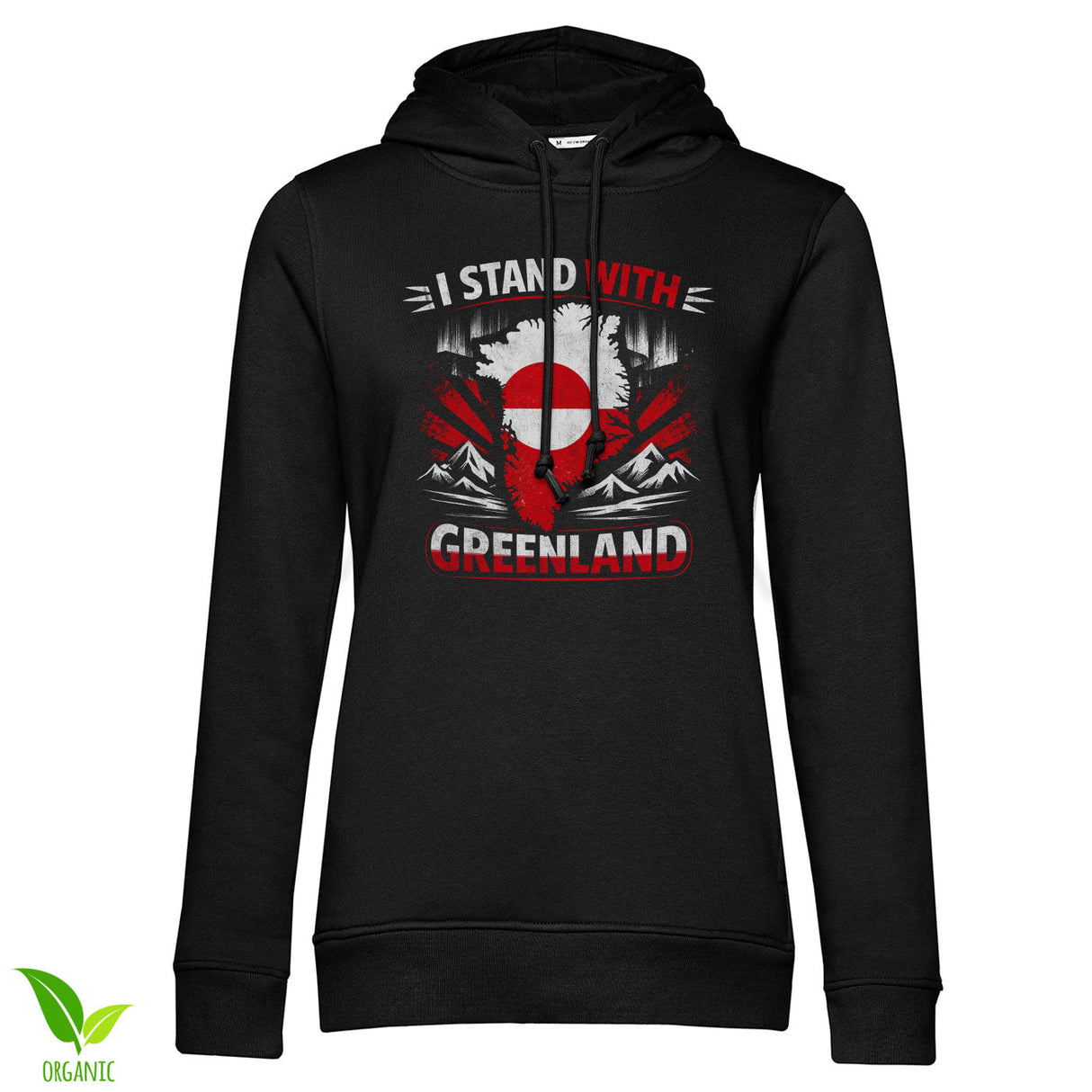 I Stand With Greenland Girly Hoodie