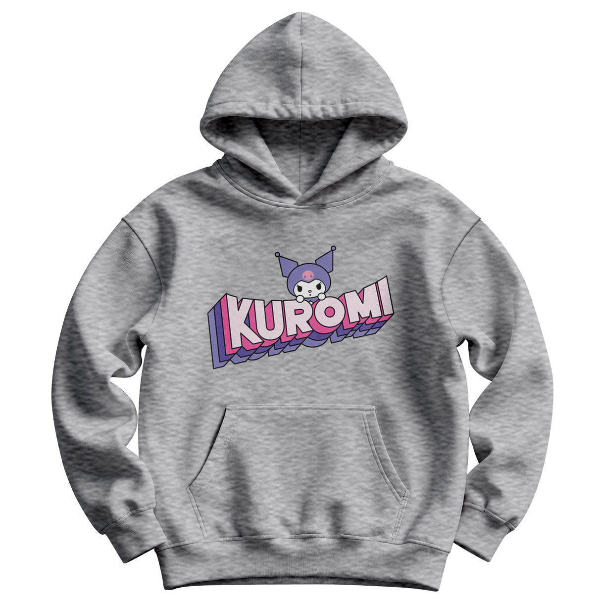 Kuromi Retro Pop Logo Kids Hoodie