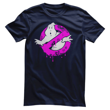 Ghostbusters Pink Drip Logo T-Shirt