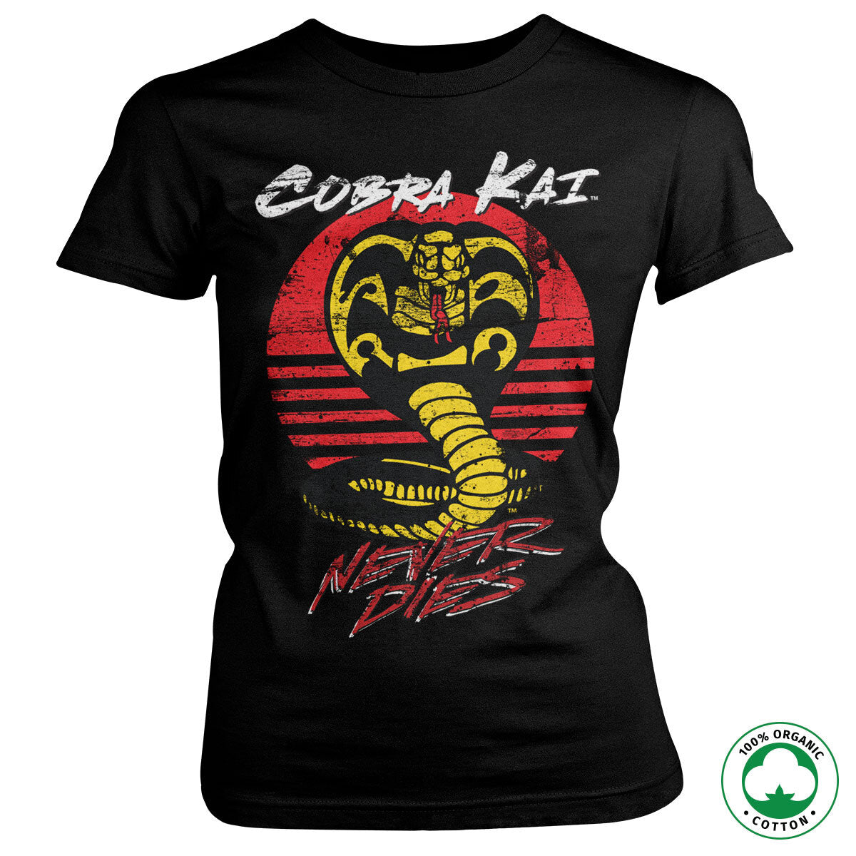 Cobra Kai Never Dies Organic Girly Tee