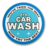 A1A Car Wash Sticker