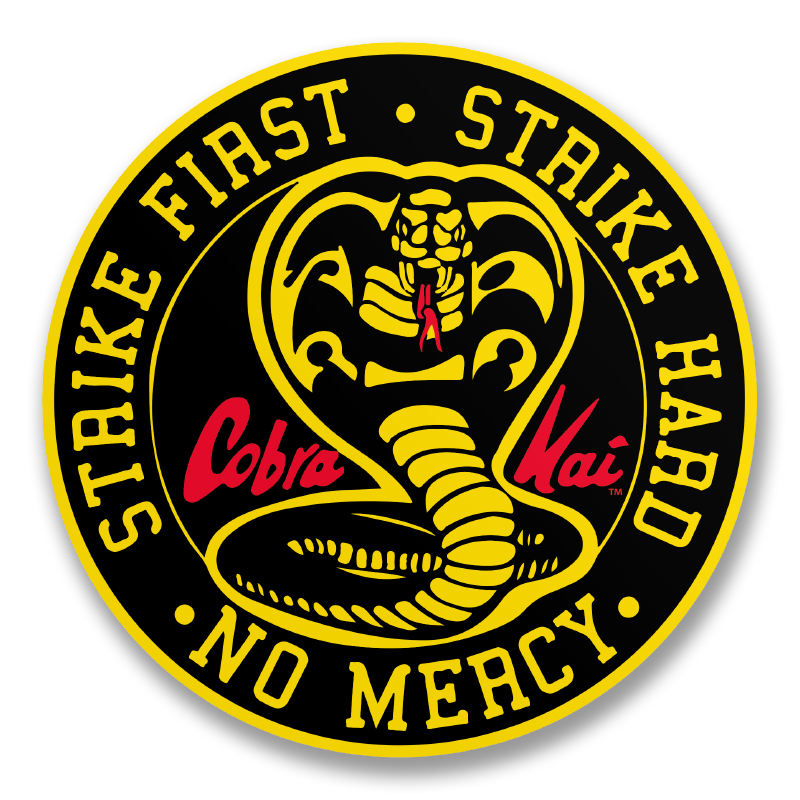 Cobra Kai Round Sticker