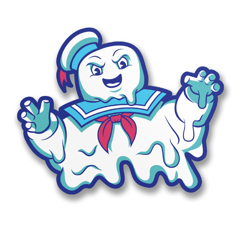 Marshmallow Man Sticker