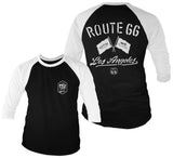 Route 66 Los Angeles Baseball 3/4 Sleeve Tee