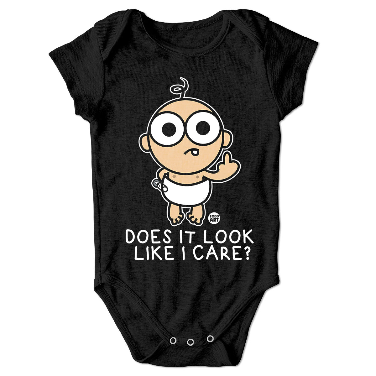 Bad Baby - Does It Look Like I Care - ToddArt Baby Body