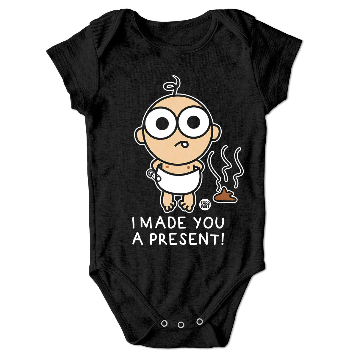 Bad Baby - I Made You A Present - ToddArt Baby Body