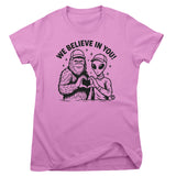 We Believe In You - ToddArt Girly Tee