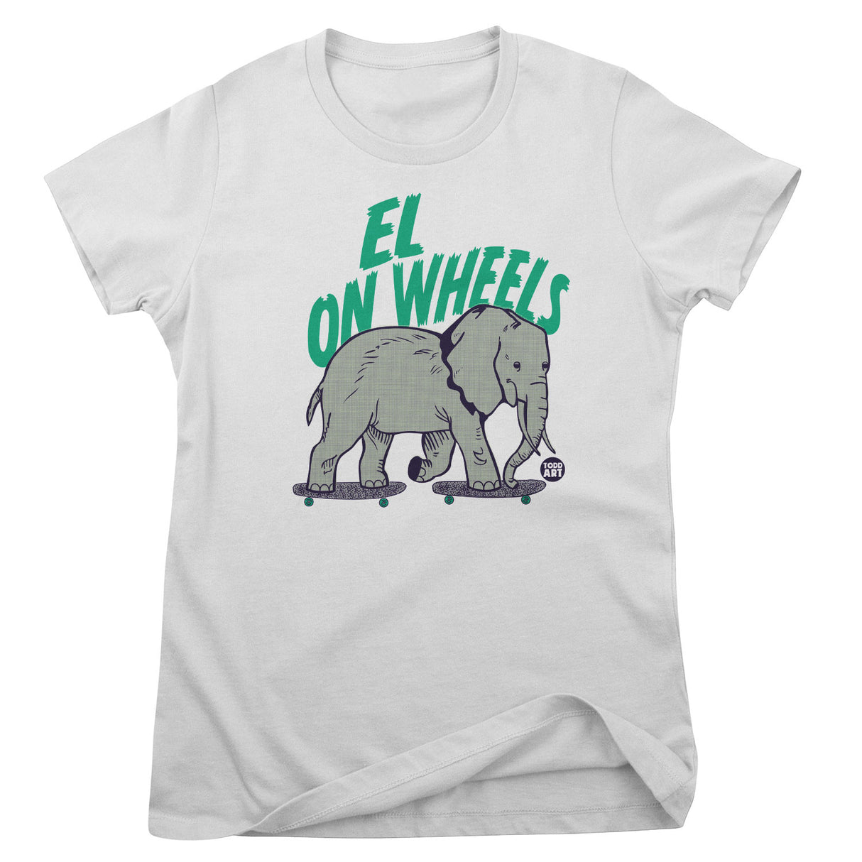 El On Wheels - ToddArt Girly Tee