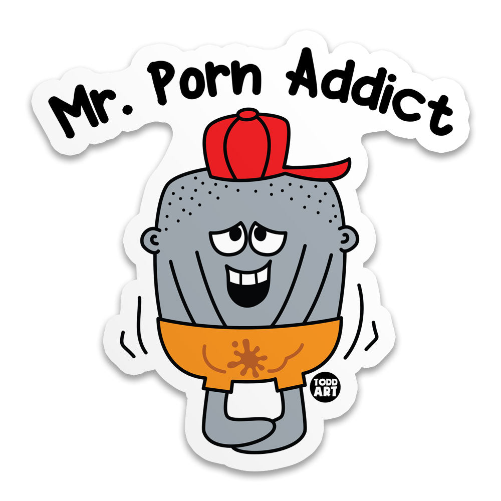 Mr Porn Addict Sticker