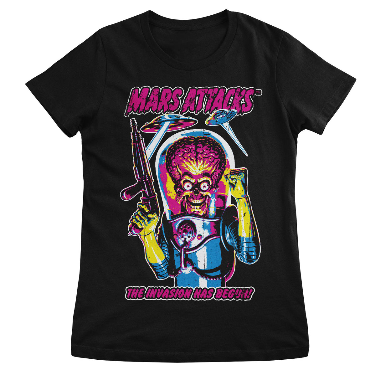 Mars Attacks - The Invasion Has Begun Girly Tee