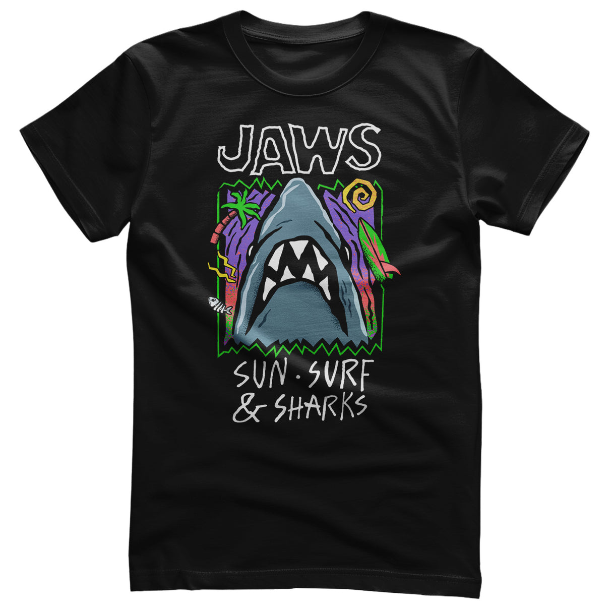 JAWS Sun Surf & Sharks T-Shirt