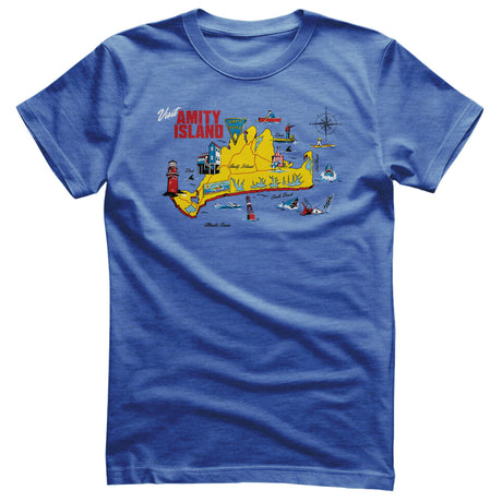 Amity Island Map T-Shirt