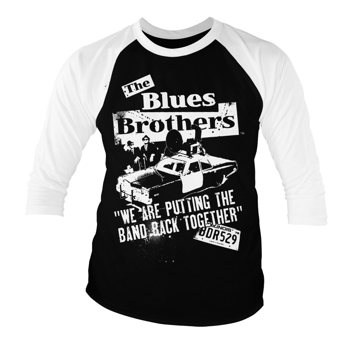 Blues Brothers - Band Back Together Baseball 3/4 Sleeve Tee