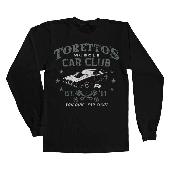 Toretto's Muscle Car Club Long Sleeve Tee