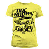 Doc Brown Time Travel Agency Girly Tee