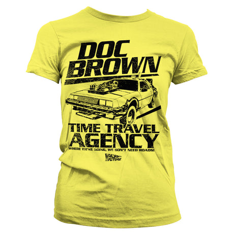 Doc Brown Time Travel Agency Girly Tee