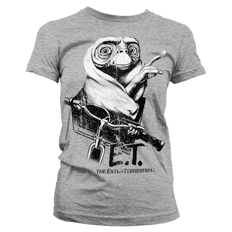 E.T. Biking Distressed Girly Tee