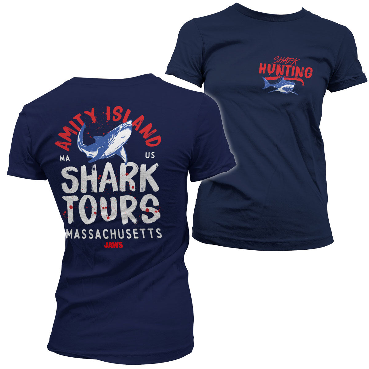 Amity Island Shark Tours Girly Tee