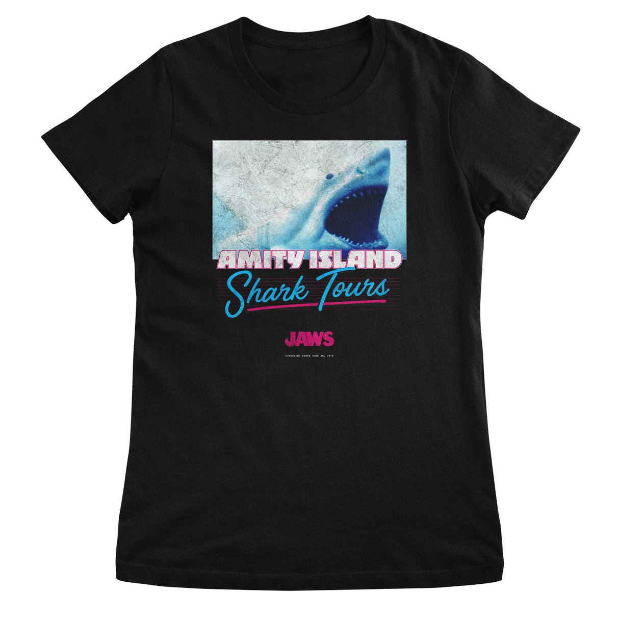 Jaws - Amity Island Shark Tours Girly Tee