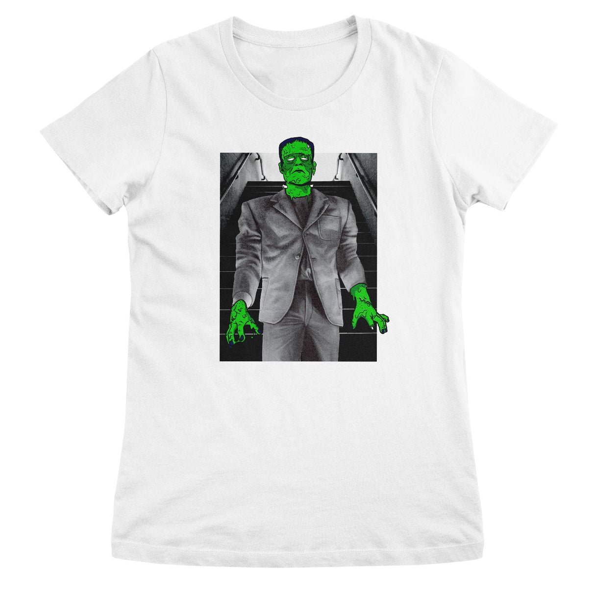 Frankenstein Street Mashup Girly Tee