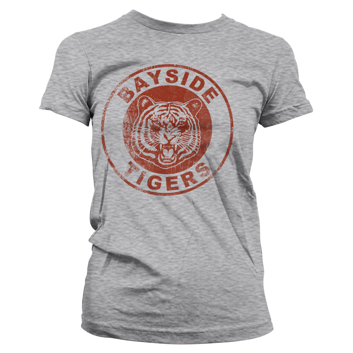 Bayside Tigers Washed Logo Girly Tee