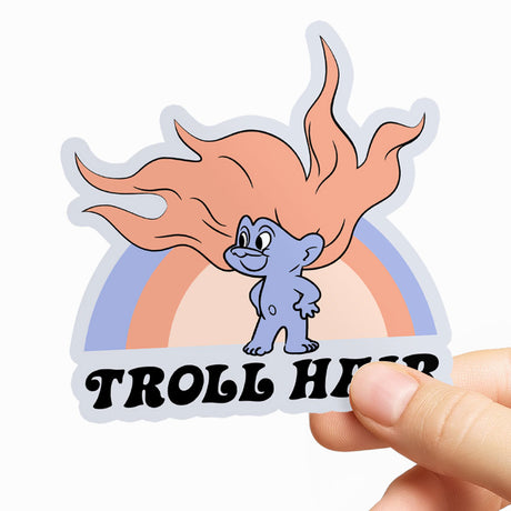 Troll Hair Sticker