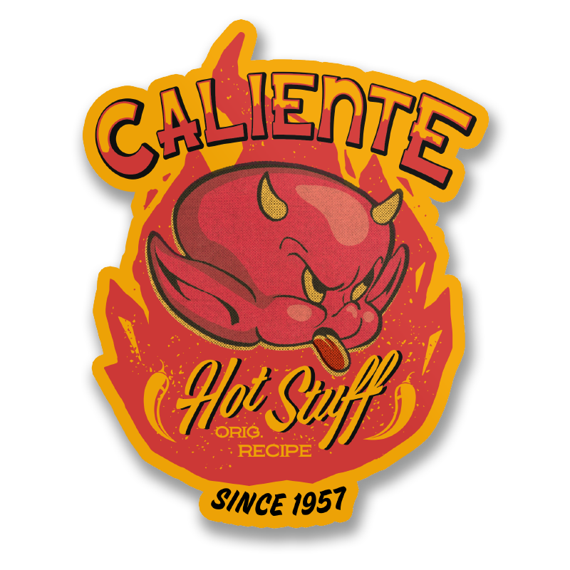 Hot Stuff Caliente Sticker