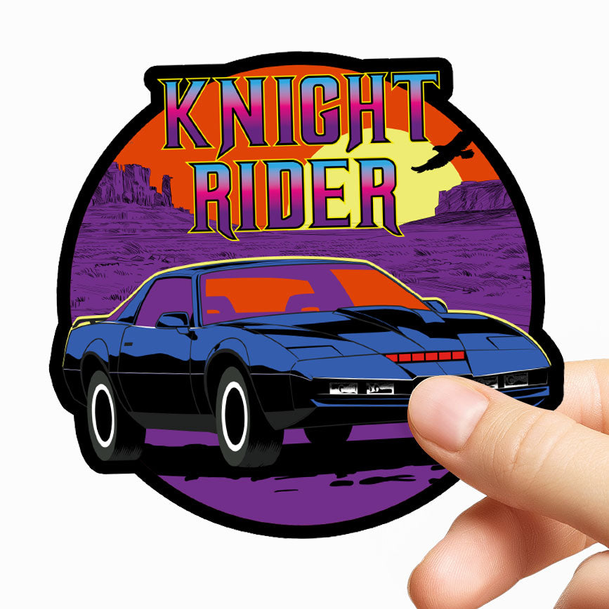 Knight Rider Sunset Sticker