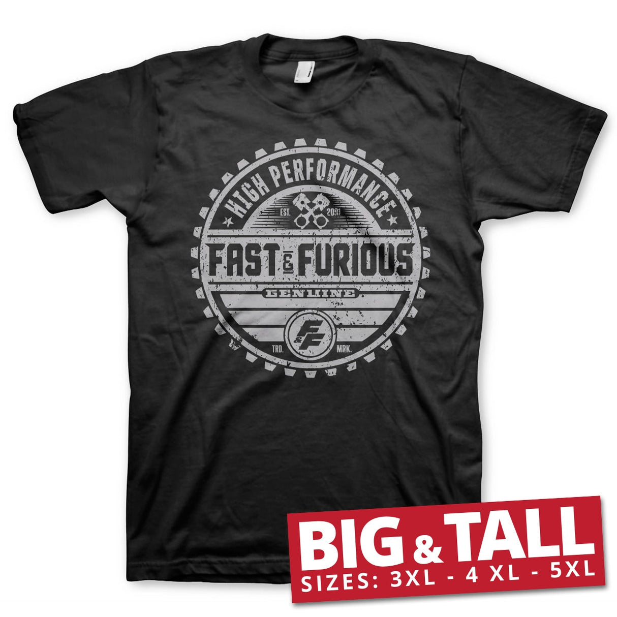 Fast & The Furious Genuine Brand Big & Tall Tee