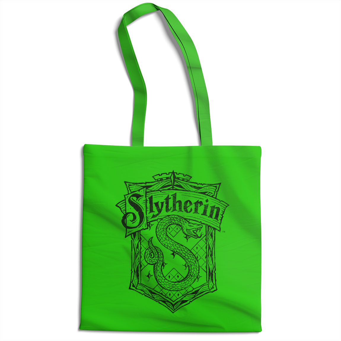 Harry Potter - Slytherin Washed Crest Tote Bag