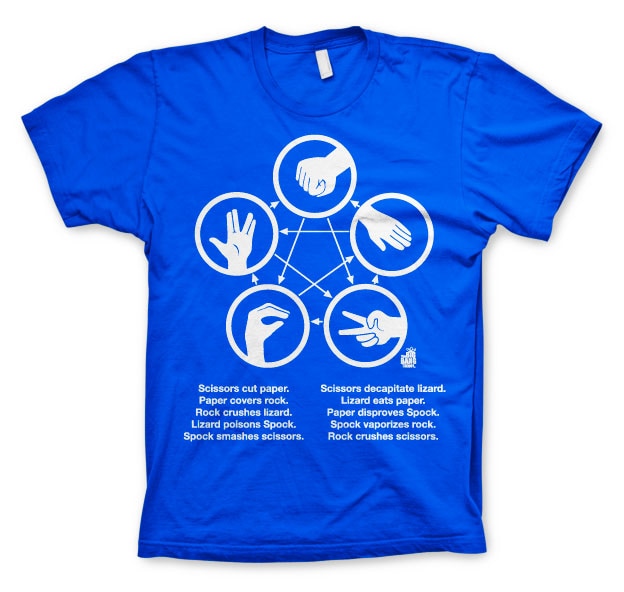 Sheldons Rock-Paper-Scissors-Lizard Game T-Shirt