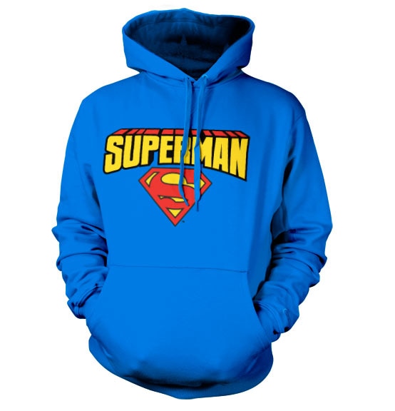 Superman Blockletter Logo Hoodie