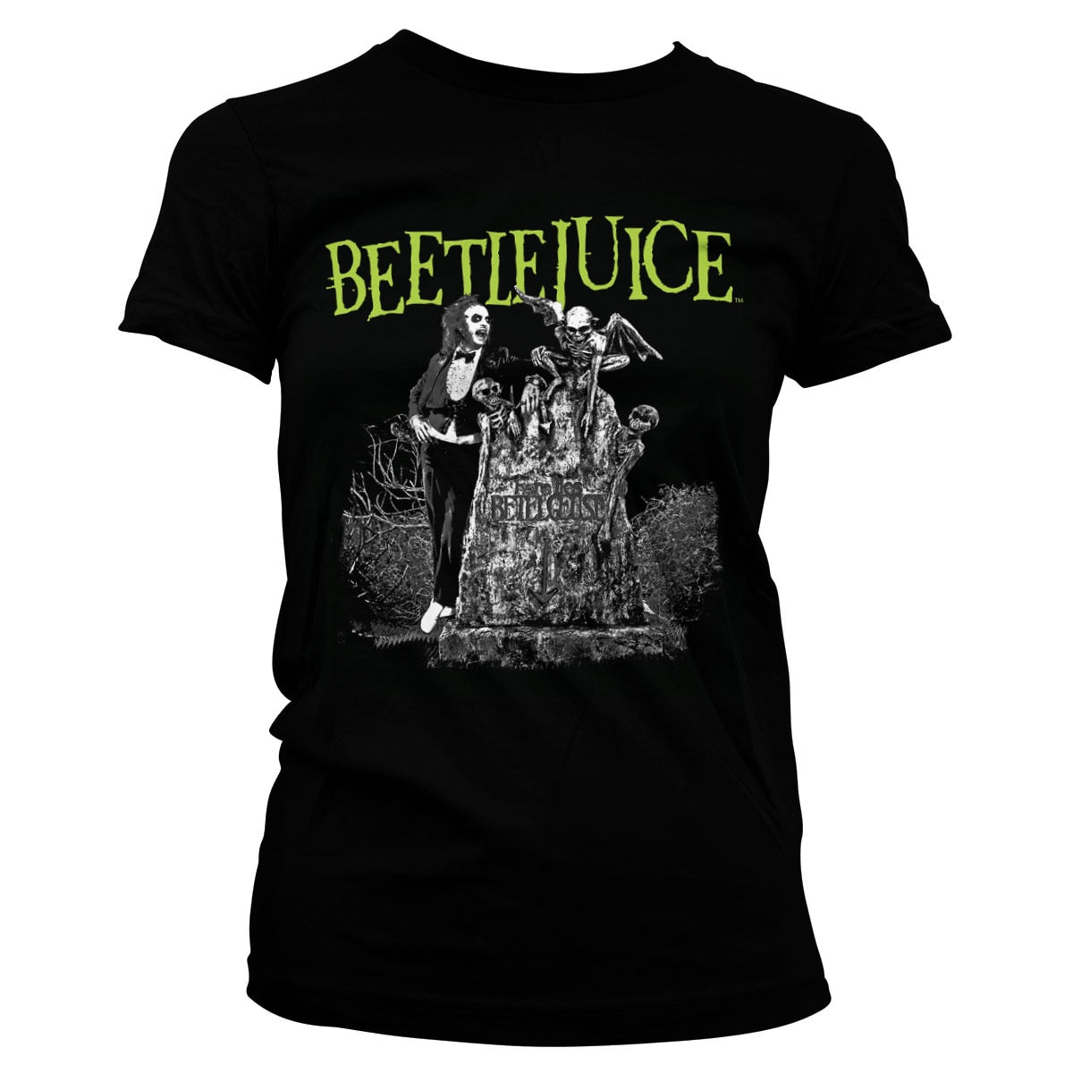 Beetlejuice Headstone Girly Tee