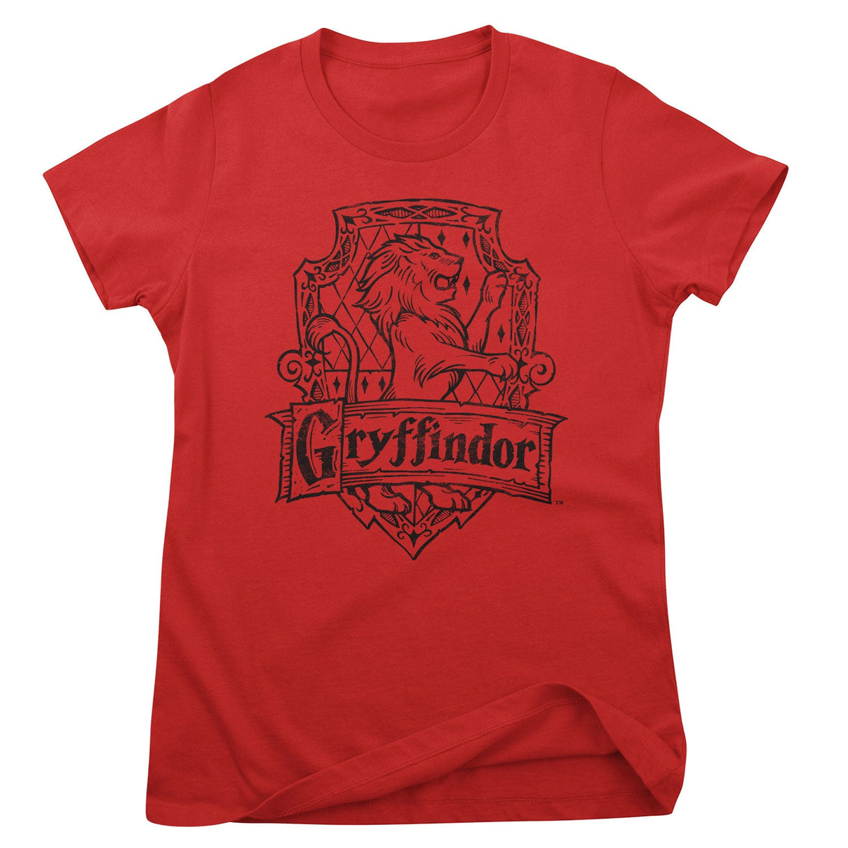 Harry Potter Gryffindor Washed Crest Girly Tee