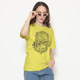 Harry Potter - Hufflepuff Washed Crest Girly Tee