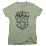 Harry Potter - Slytherin Washed Crest Girly Tee