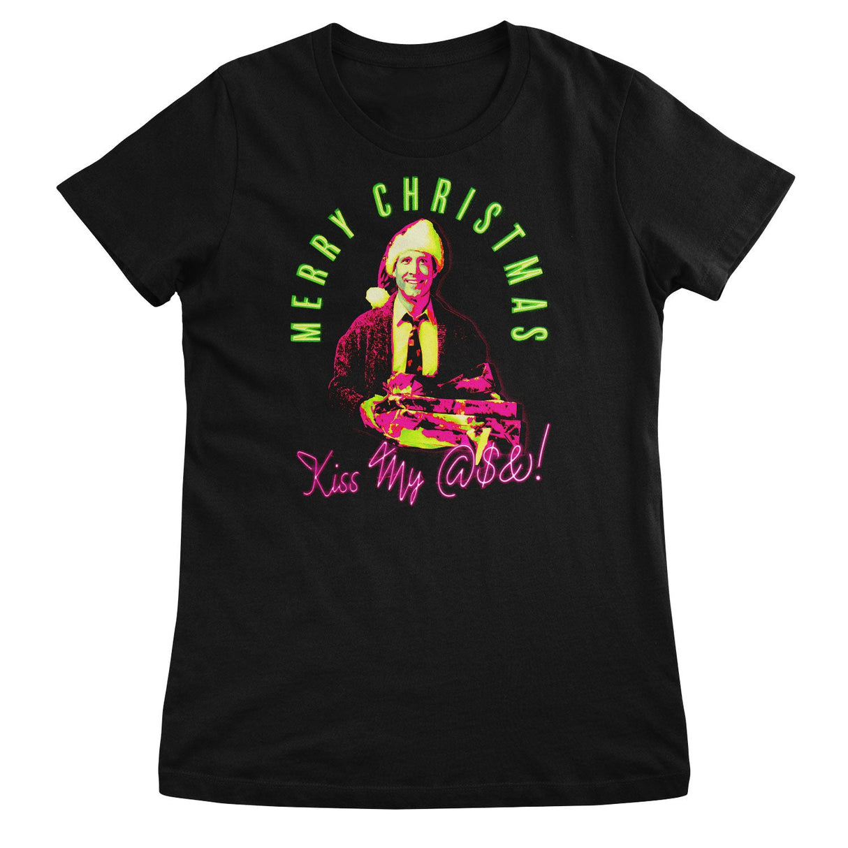 Merry Christmas - Kiss My @$&! Girly Tee
