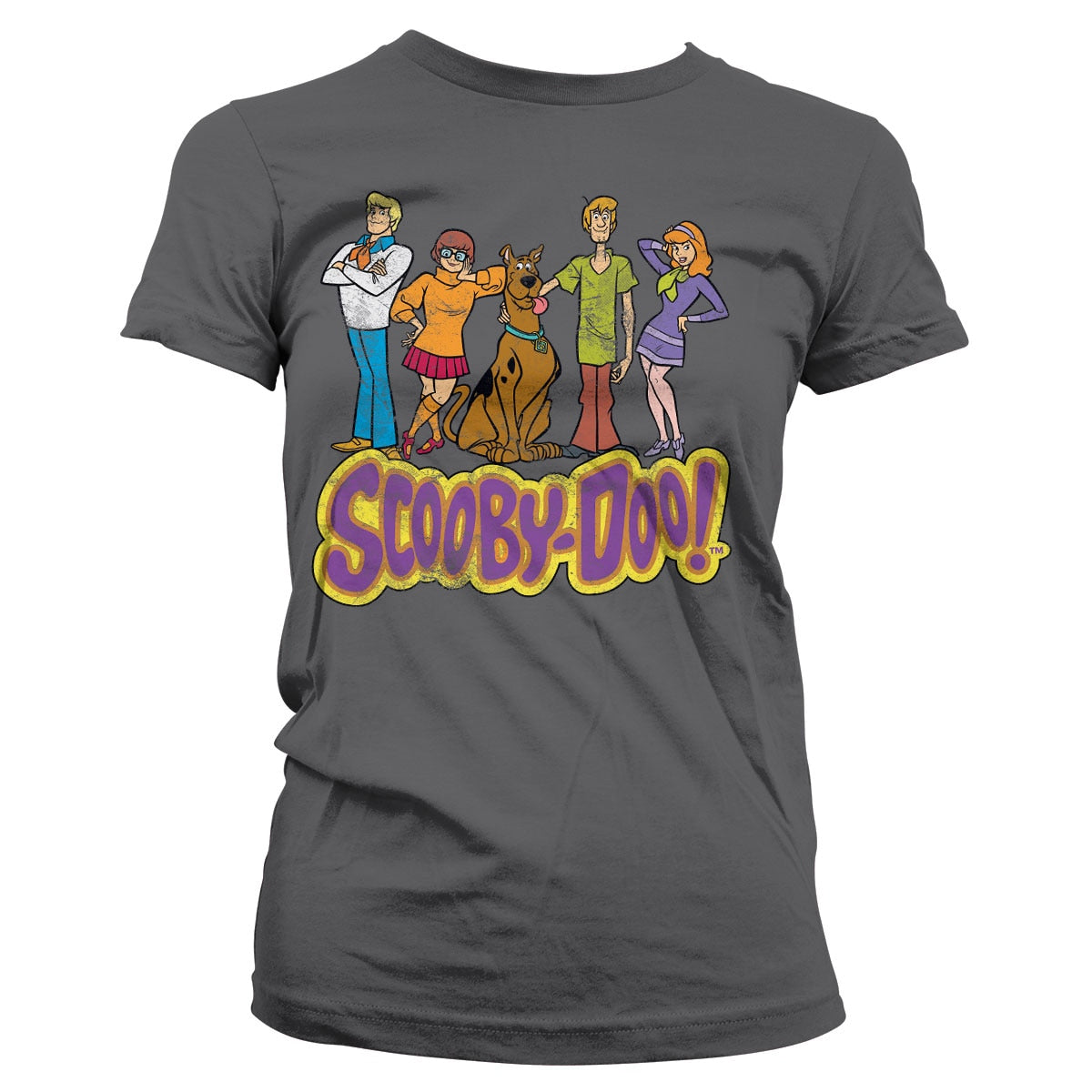 Team Scooby Doo Distressed Girly Tee