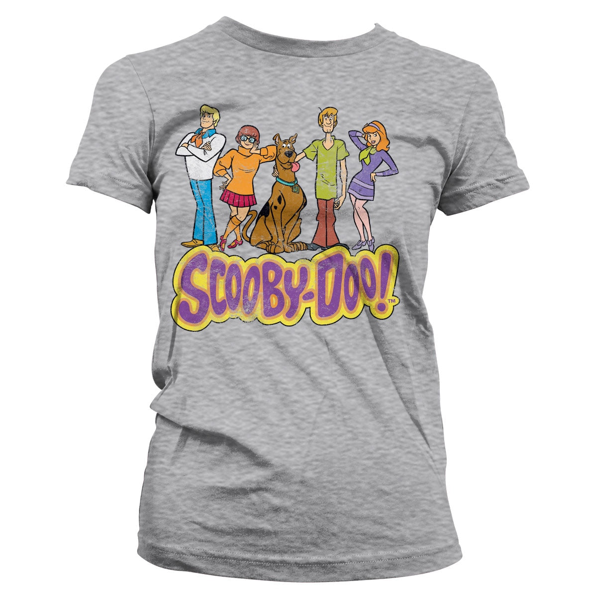 Team Scooby Doo Distressed Girly Tee