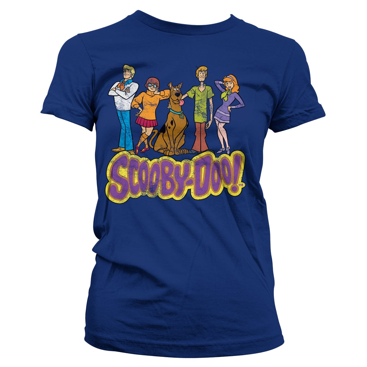 Team Scooby Doo Distressed Girly Tee