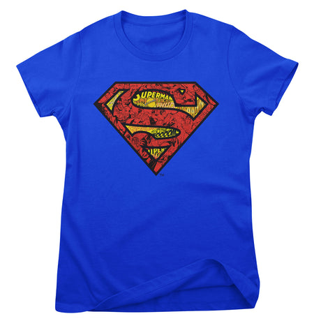 Superman Mash-Up Shield Girly Tee