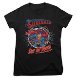 Superman - Save The World Girly Tee