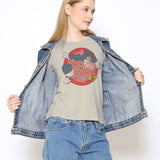 Tom & Jerry - Retro Logo Girly Tee