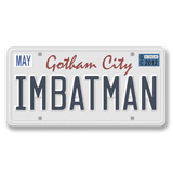 I'm Batman License Plate Sticker