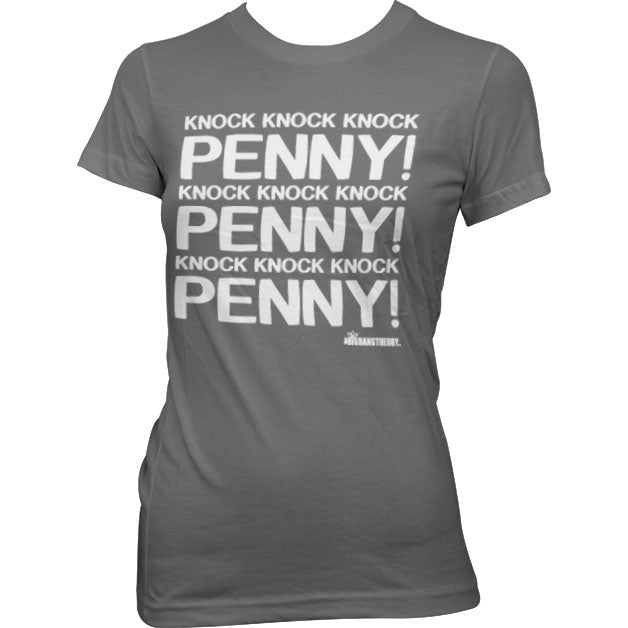 Penny Knock Knock Knock Girly T-Shirt